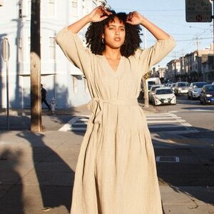 Curator SF Cotton Striped Dress in Pink (XS/S)